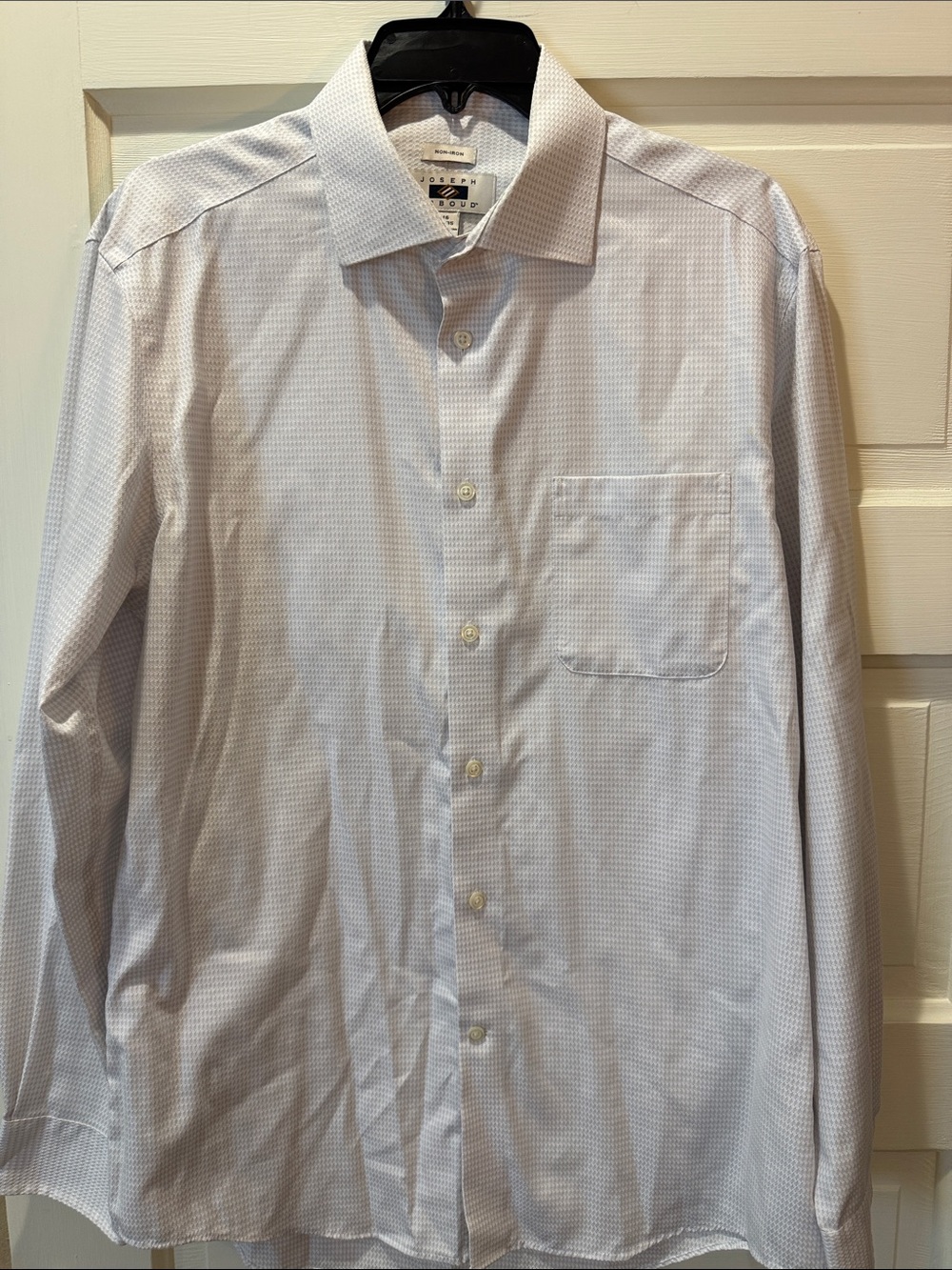 Joseph Abboud Light grey Micro-Pattern Dress Shirt